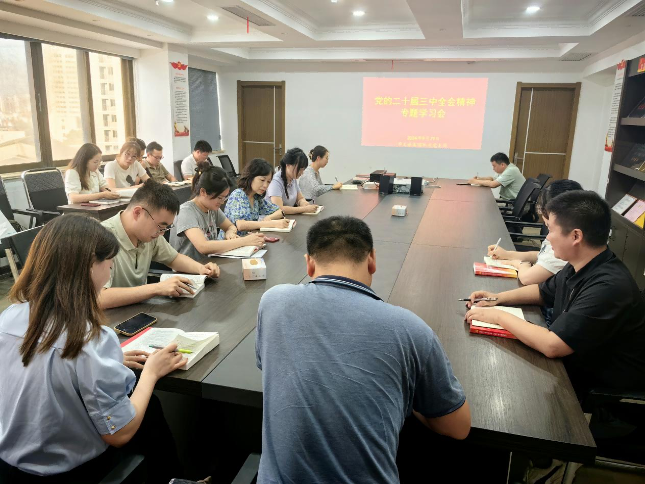 市文旅集团机关党支部开展党的二十届三中全会精神专题学习会