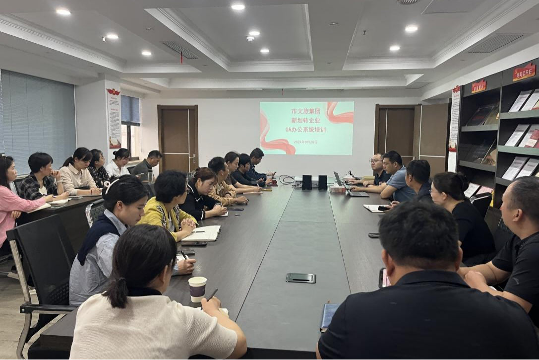 市文旅集团组织召开新划转企业OA系统操作培训会